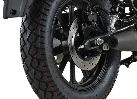 Freno de disco trasero para mayor control y seguridad